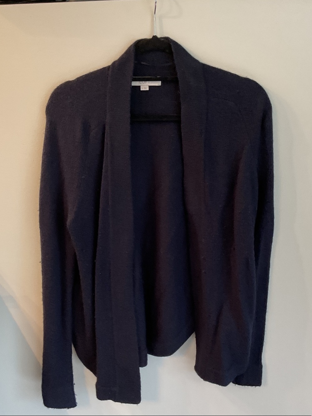LOFT Dark Navy Open-Front Women's Cardigan